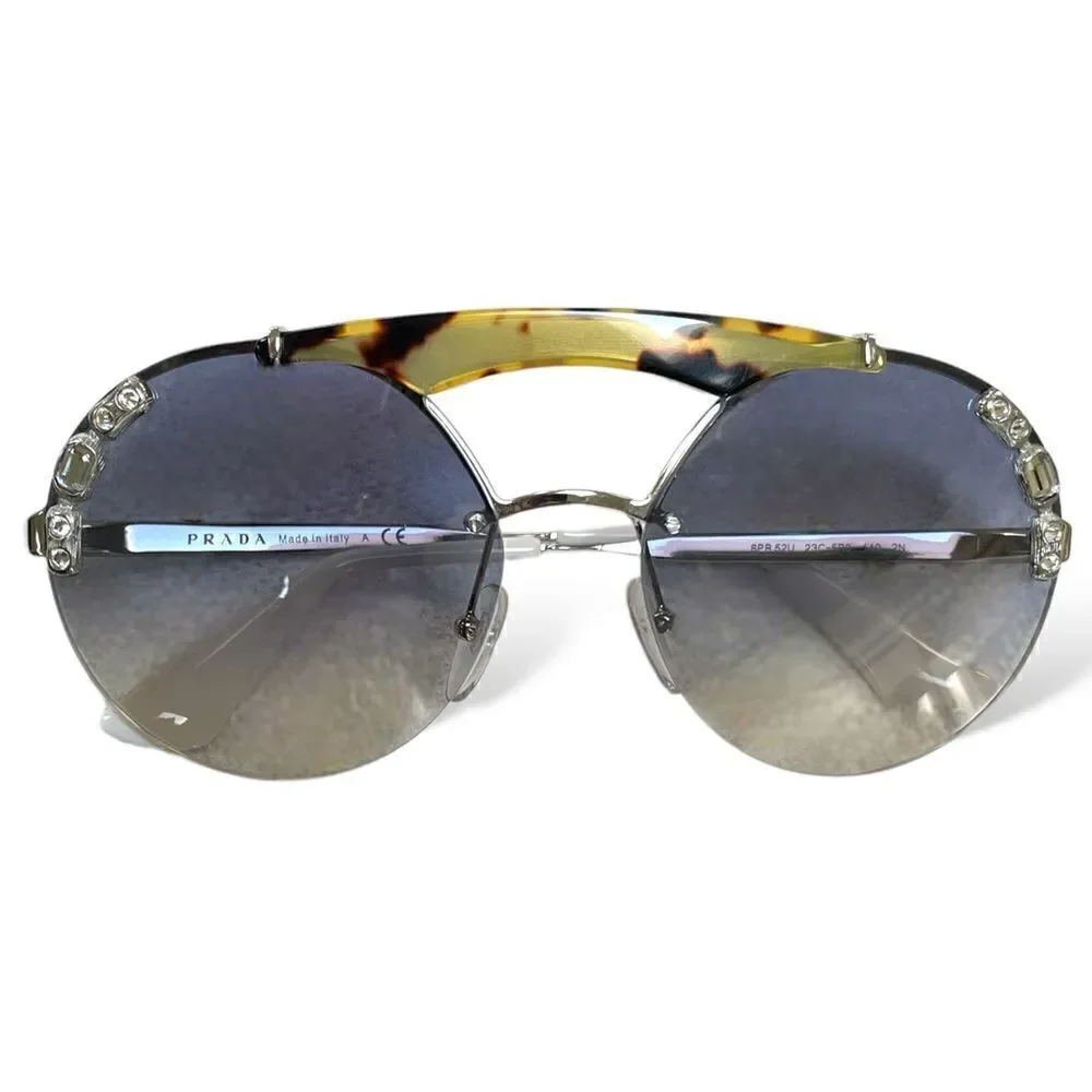 PRADA SPR 52U 23C-5R0 Light Havana Sunglasses